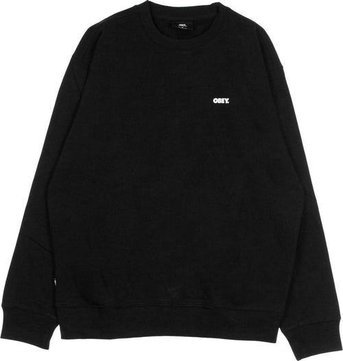 OBEY-Felpa-Girocollo-Uomo-Bold-Premium-Crew-Fleece-Black-da-uomo