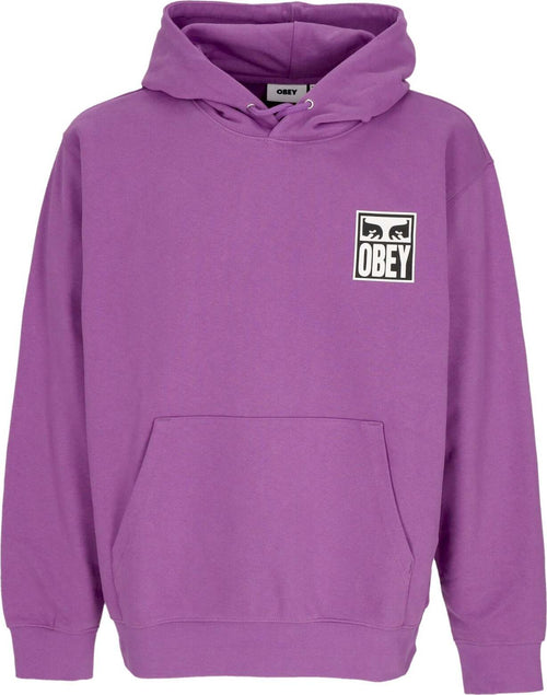 OBEY-Felpa-Leggera-Cappuccio-Uomo-Eyes-Icon-2-Premium-French-Terry-Hooded-Po-Dewberry-da-uomo