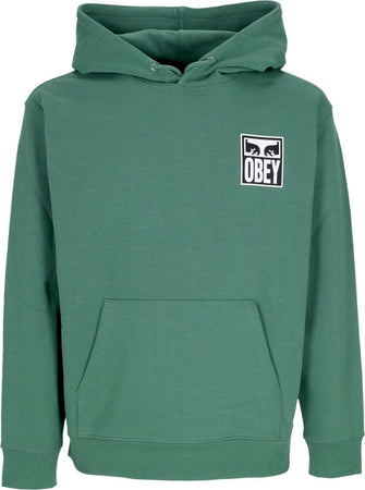 OBEY-Felpa-Leggera-Cappuccio-Uomo-Eyes-Icon-2-Premium-French-Terry-Hooded-Po-Palm-Leaf-da-uomo