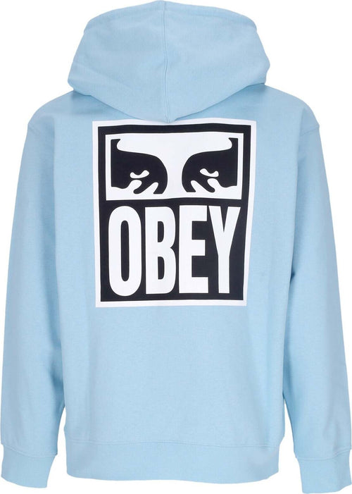 OBEY-Felpa-Leggera-Cappuccio-Uomo-Eyes-Icon-2-Premium-French-Terry-Hooded-Po-Sky-Blue-da-uomo
