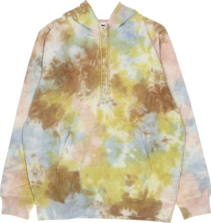 OBEY-Felpa-Leggera-Cappuccio-Uomo-Mini-Bold-Recycled-Tie-Dye-Hood-Specialty-Fleece-Toffee-Multi-da-uomo