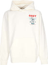 OBEY-Felpa-Leggera-Cappuccio-Uomo-New-Clear-Power-Hoodie-Fleece-Unbleached-da-uomo