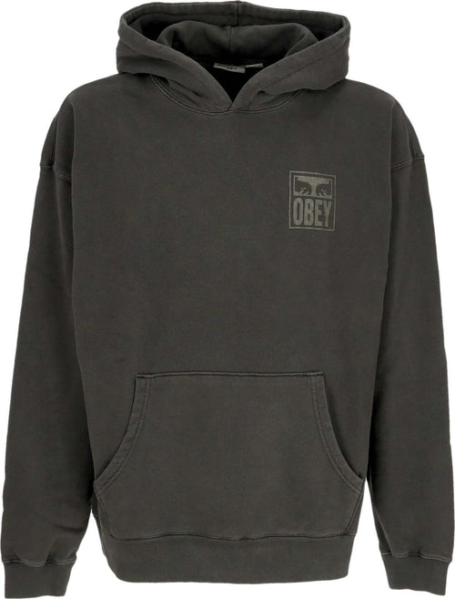 OBEY-Felpa-Leggera-Cappuccio-Uomo-Pigment-Eyes-Icon-Extra-Heavy-Hoodie-Pigment-Pirate-Black-da-uomo