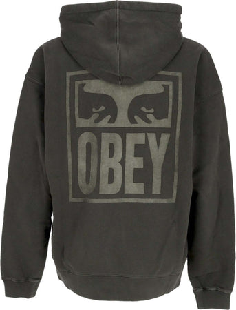 OBEY-Felpa-Leggera-Cappuccio-Uomo-Pigment-Eyes-Icon-Extra-Heavy-Hoodie-Pigment-Pirate-Black-da-uomo