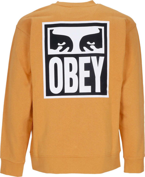 OBEY-Felpa-Leggera-Girocollo-Uomo-Eyes-Icon-2-Crew-Premium-French-Terry-Sundial-da-uomo