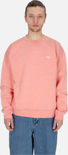 OBEY-Felpa-Leggera-Girocollo-Uomo-Lowercase-Pigment-Crew-Fleece-Pigment-Shell-Pink-da-uomo