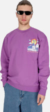 OBEY-Felpa-Leggera-Girocollo-Uomo-We-Come-From-the-Sun-Premium-French-Crew-Dewberry-da-uomo