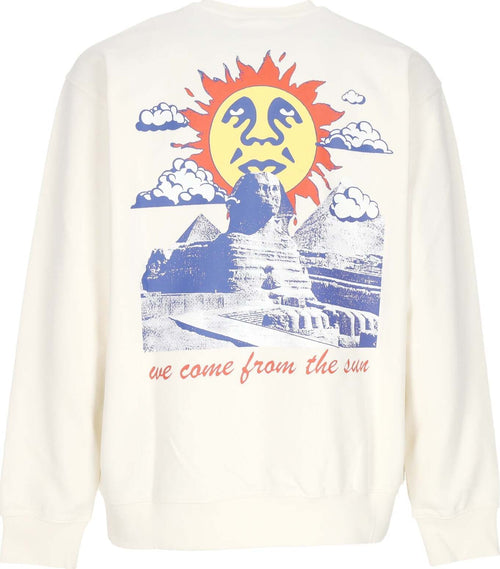 OBEY-Felpa-Leggera-Girocollo-Uomo-We-Come-From-the-Sun-Premium-French-Crew-Unbleached-da-uomo