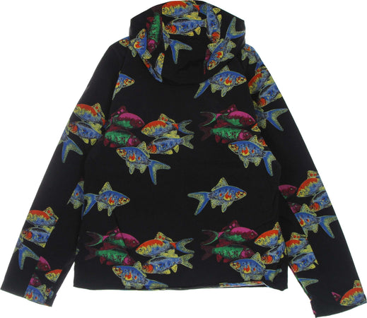 OBEY-Giacca-a-Vento-Uomo-Fishbowl-Jacket-Black-Multi-da-uomo