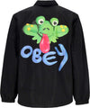 OBEY-Giacca-Coach-Jacket-Uomo-Froggy-Coach-Jacket-Black-da-uomo
