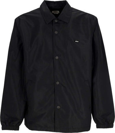 OBEY-Giacca-Coach-Jacket-Uomo-Froggy-Coach-Jacket-Black-da-uomo