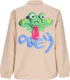 OBEY-Giacca-Coach-Jacket-Uomo-Froggy-Coach-Jacket-Irish-Cream-da-uomo