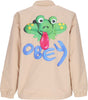 OBEY-Giacca-Coach-Jacket-Uomo-Froggy-Coach-Jacket-Irish-Cream-da-uomo