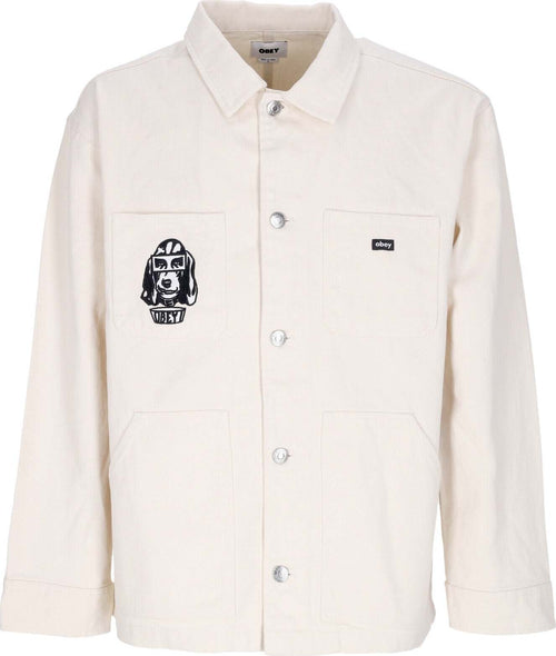 OBEY-Giacca-Workwear-Uomo-Hymn-Jacket-Unbleached-da-uomo