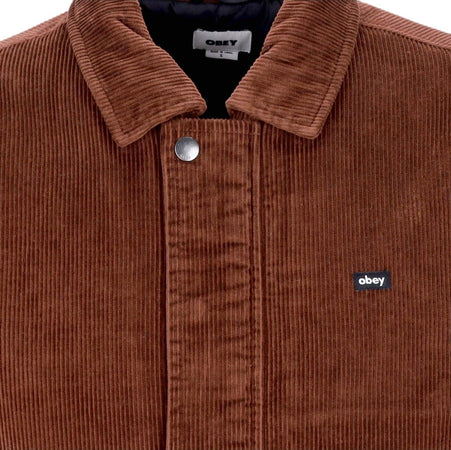 OBEY-Giacca-Workwear-Uomo-Rico-Cord-Jacket-Sepia-da-uomo