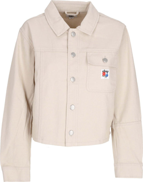 OBEY-Giubbotto-Jeans-Donna-W-Rebuilt-Shirt-Jacket-Clay-da-donna