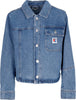OBEY-Giubbotto-Jeans-Donna-W-Rebuilt-Shirt-Jacket-Light-Indigo-da-donna