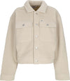 OBEY-Giubbotto-Pile-Donna-Melanie-Jacket-Silver-Grey-da-donna