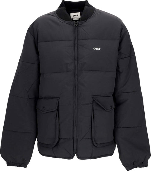 OBEY-Giubbotto-Uomo-Charlie-Jacket-Black-da-uomo