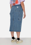 OBEY-Gonna-Lunga-Donna-W-Painter-S-Midi-Skirt-Light-Indigo-da-donna