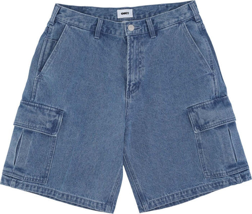OBEY-Jeans-Corto-Uomo-Bigwig-Baggy-Denim-Cargo-Short-Light-Indigo-da-uomo