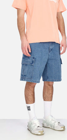 OBEY-Jeans-Corto-Uomo-Bigwig-Baggy-Denim-Cargo-Short-Light-Indigo-da-uomo