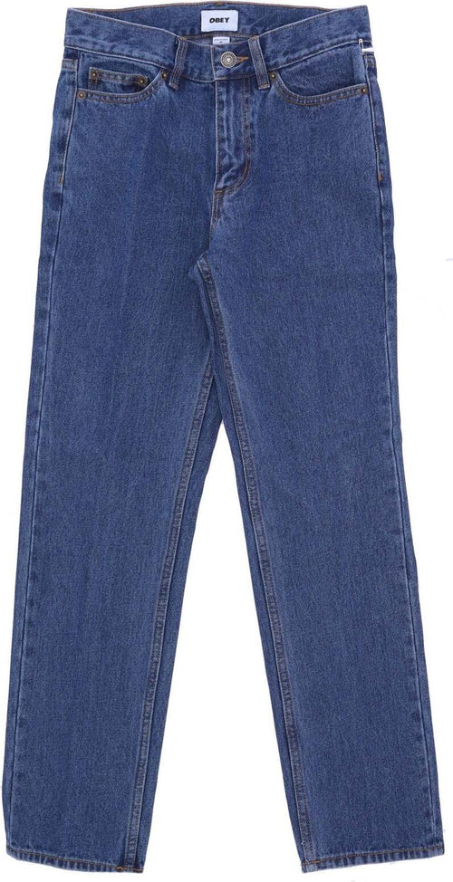 OBEY-Jeans-Uomo-Bender-Denim-Pant-Stonewash-Indigo-da-uomo