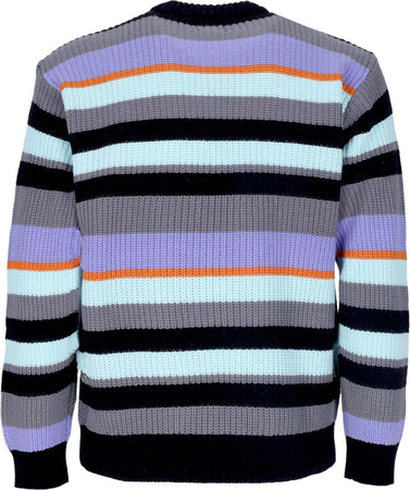OBEY-Maglione-Leggero-Uomo-Edge-Crew-Sweater-Pewter-Multi-da-uomo