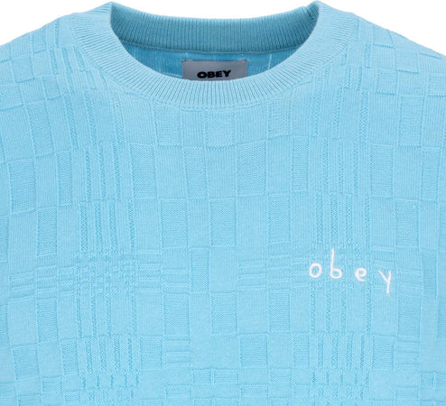 OBEY-Maglione-Leggero-Uomo-Spatial-Sweater-Sky-Blue-da-uomo