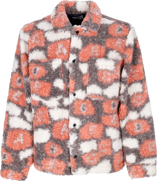 OBEY-Orsetto-Uomo-Romie-Sherpa-Jacket-Orange-Oxide-Multi-da-uomo