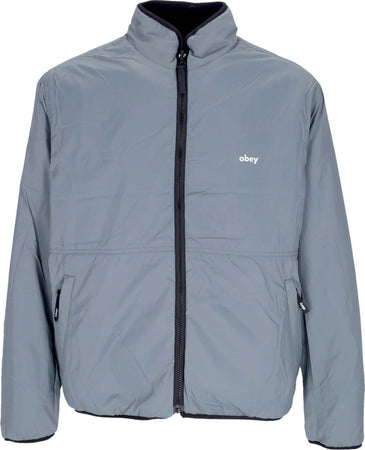 OBEY-Orsetto-Uomo-Trophy-Sherpa-Jacket-Reversible-Black-da-uomo