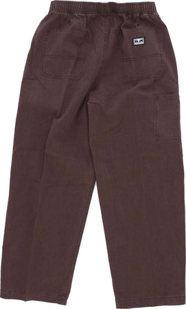 OBEY-Pantalone-Lungo-Uomo-Big-Easy-Canvas-Pant-Dark-Brown-da-uomo