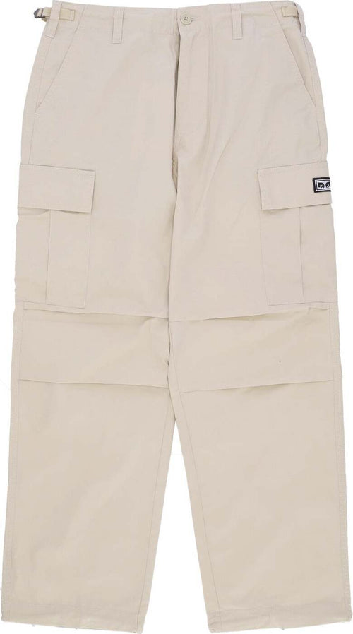 OBEY-Pantalone-Lungo-Uomo-Big-Timer-Cargo-Pant-Silver-Grey-da-uomo