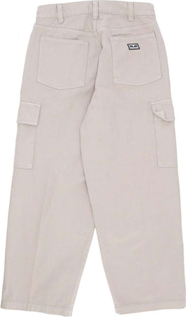 OBEY-Pantalone-Lungo-Uomo-Big-Wig-Cargo-Denim-Pant-Silver-Grey-da-uomo