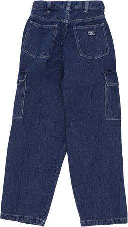 OBEY-Pantalone-Lungo-Uomo-Big-Wig-Cargo-Denim-Pant-Stone-Wash-da-uomo