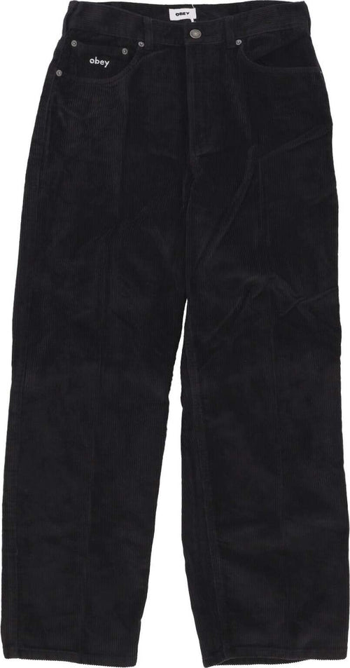 OBEY-Pantalone-Lungo-Uomo-Bigwig-Baggy-Corduroy-Pant-Digital-Black-da-uomo
