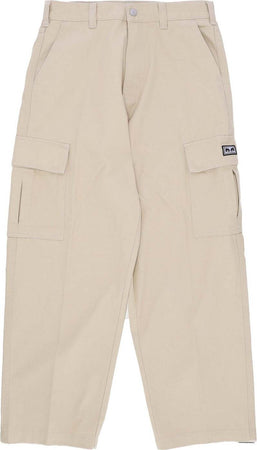 OBEY-Pantalone-Lungo-Uomo-Bigwig-Baggy-Twill-Cargo-Pant-Silver-Grey-da-uomo