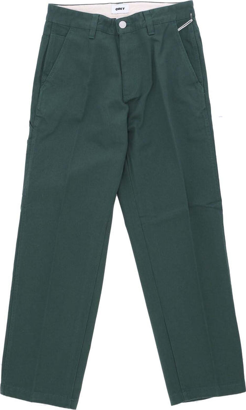 OBEY-Pantalone-Lungo-Uomo-Hardwork-Carpenter-Pant-Dark-Cedar-da-uomo