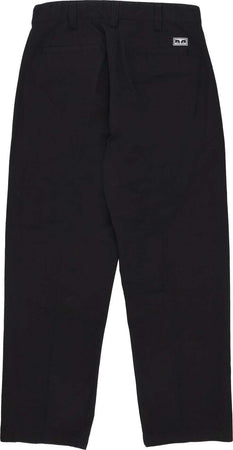 OBEY-Pantalone-Lungo-Uomo-Hardwork-Flooded-Work-Pant-Black-da-uomo