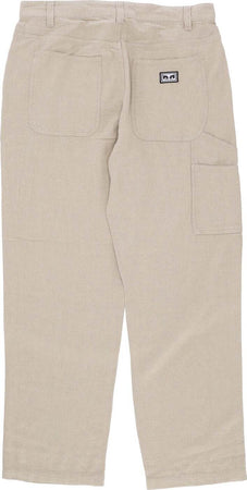 OBEY-Pantalone-Lungo-Uomo-Hardwork-Linen-Carpenter-Pant-Oatmeal-da-uomo