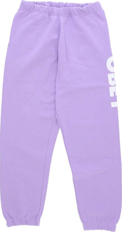 OBEY-Pantalone-Tuta-Felpato-Uomo-Bold-Sweatpants-Digital-Lavender-da-uomo