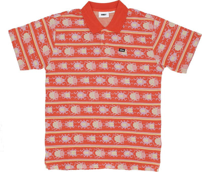 OBEY-Polo-Manica-Corta-Uomo-Bugs-Jacquard-Polo-Roobios-Multi-da-uomo