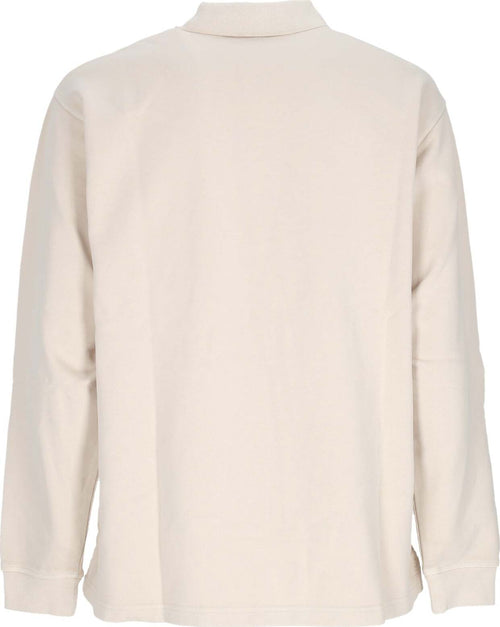 OBEY-Polo-Manica-Lunga-Uomo-Lowercase-Pigment-Polo-Pigment-Clay-da-uomo