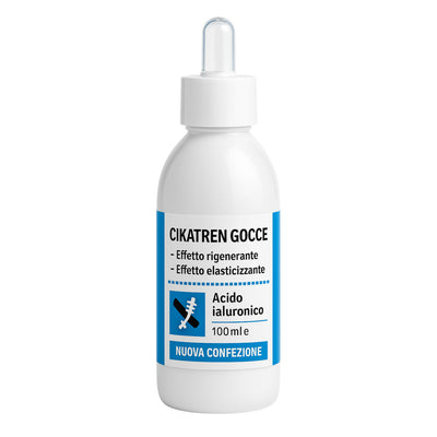 Cikatren Gocce – Siero Rigenerante Cicatrici e Smagliature – Elasticizzante con Rosa Mosqueta, Jojoba e Acido Ialuronico – Viso e Corpo 100ml
