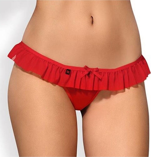 OBSESSIVE 827-THO-3 PERIZOMA ROSSO S/M Moda/Donna/Abbigliamento/Abbigliamento da notte lingerie e intimo/Lingerie & Intimo/Mutande/Perizomi string e tanga Kondorama - Martinsicuro, Commerciovirtuoso.it