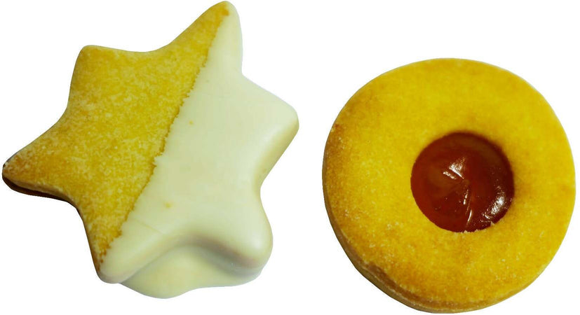 Occhi di Bue Biscotti Artigianali 500gr di Pasta Frolla Biscotti Fatti a Mano In Italia Antonio Lizzi