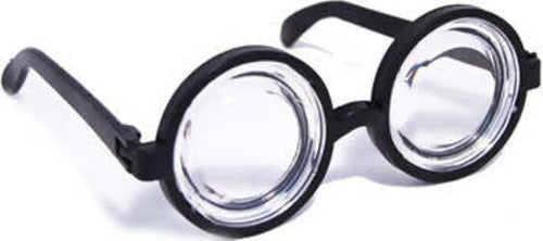 Occhiali Con Lenti Spesse Accessorio Travestimento Carnevale Secchione Nerd Miope Giochi e giocattoli/Giochi d'imitazione e accessori di travestimento/Accessori per travestimento/Maschere Kondorama - Martinsicuro, Commerciovirtuoso.it