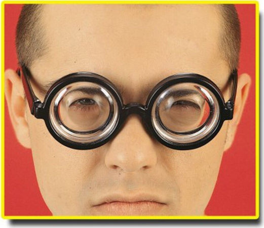 Occhiali Con Lenti Spesse Accessorio Travestimento Carnevale Secchione Nerd Miope Giochi e giocattoli/Giochi d'imitazione e accessori di travestimento/Accessori per travestimento/Maschere Kondorama - Martinsicuro, Commerciovirtuoso.it
