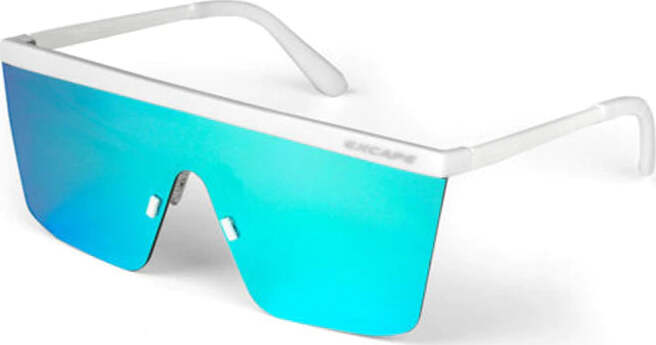 Occhiali Da Sole Unisex Excape 8.5 Montatura Bianca Lenti Azzurre Specchiate E Squadrate Occhiali Da Sole Stile Metropolitano Protezione Uv400 Con Astuccio Moda/Uomo/Accessori/Occhiali e accessori/Occhiali da sole You Store - Messina, Commerciovirtuoso.it