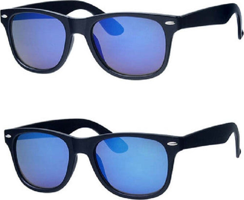 Occhiali Da Sole Unisex Montatura Nera Con Vetri A Specchio Moda/Uomo/Accessori/Occhiali e accessori/Occhiali da sole Trade Shop italia - Napoli, Commerciovirtuoso.it